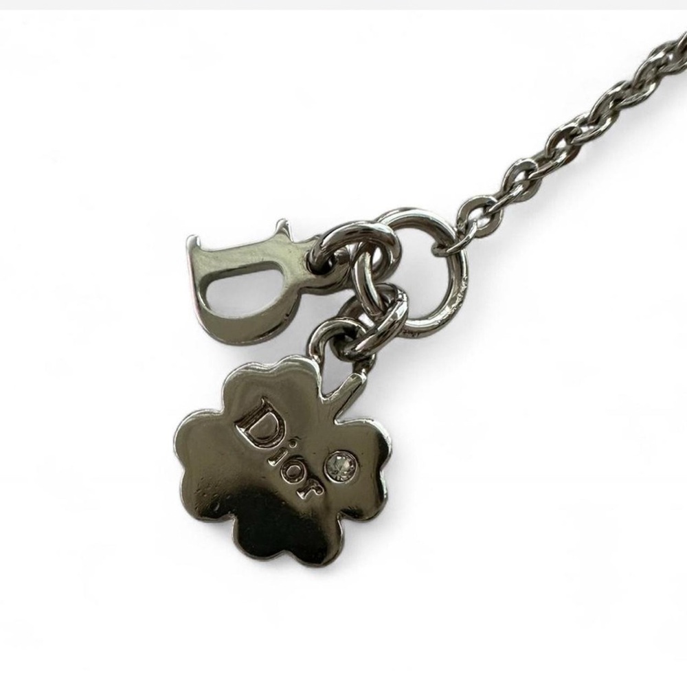 Christian Dior crystal Bow Charm Bracelet with pink charm - AUTHENTIC - Picture 3 of 5